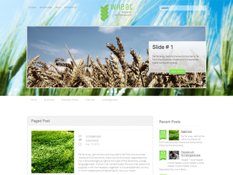 Wheat Free WordPress Theme