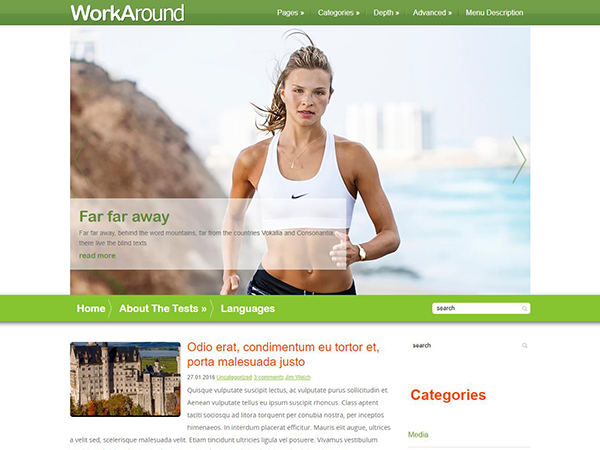 WorkAround WordPress Theme