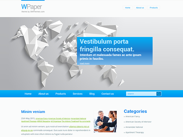 WPaper Free WordPress Theme